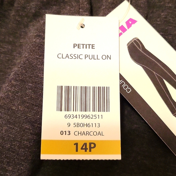 NWT Alia Classic Fit charcoal pants - Picture 3 of 3